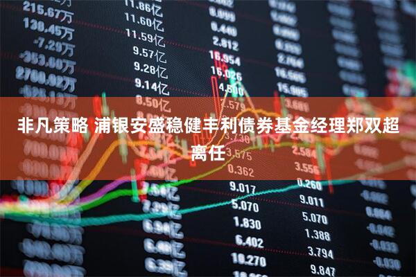 非凡策略 浦银安盛稳健丰利债券基金经理郑双超离任