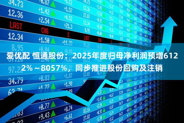 爱优配 恒通股份：2025年度归母净利润预增6122%～8057%，同步推进股份回购及注销